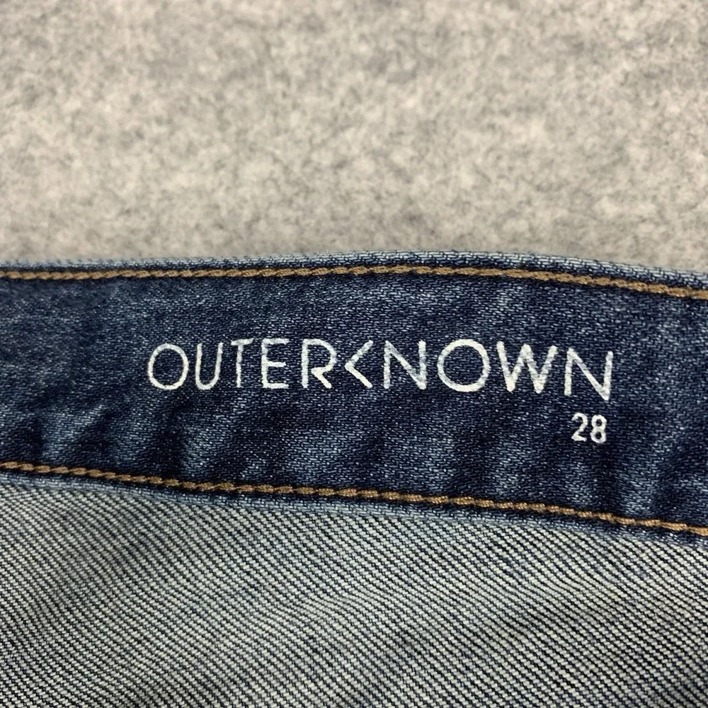 Outerknown Jeans Men 28x30 SEA Local Straight Whiskered Medium Wash Cotton